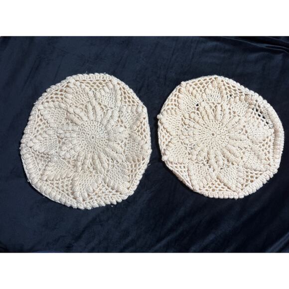 John Molloy - Set of 2 Round Knit Pillow Shams Covers 100% Wool - Picture 1 of 5